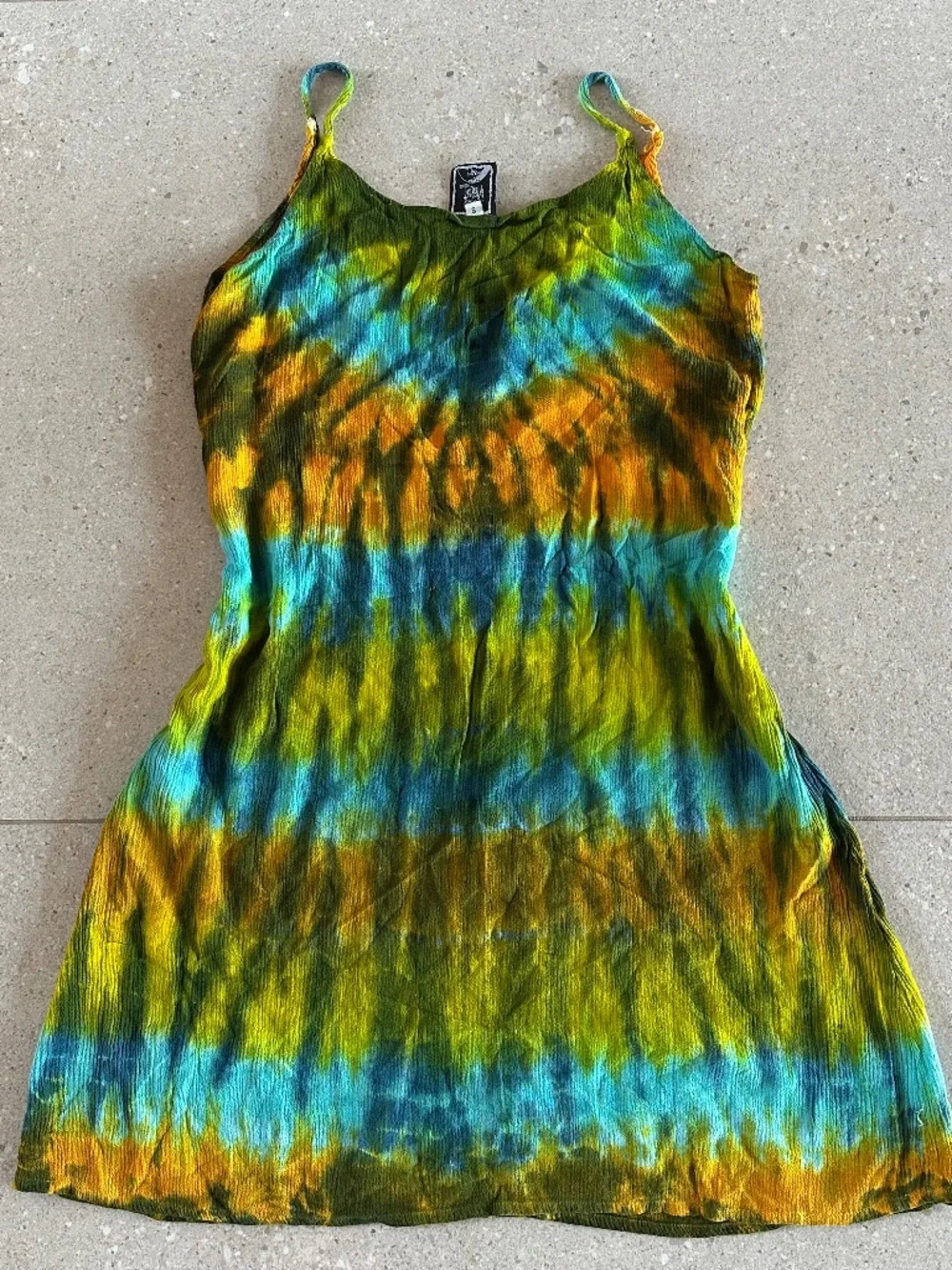 TiE DYE LADIES SUNDRESS BEACH COVER SMALL - Picture 2 of 3